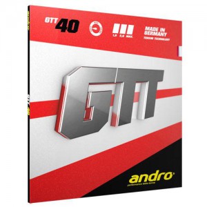 Ss 안드로-평면러버 GTT40(MAX)/빨강/검정/탁구용품/러버
