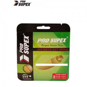 Ss 프로슈펙스-신세틱 거트 스파이럴 17 1.25 (YL)스트링/라켓줄/테니스라켓 스트링/PRO SUPEX